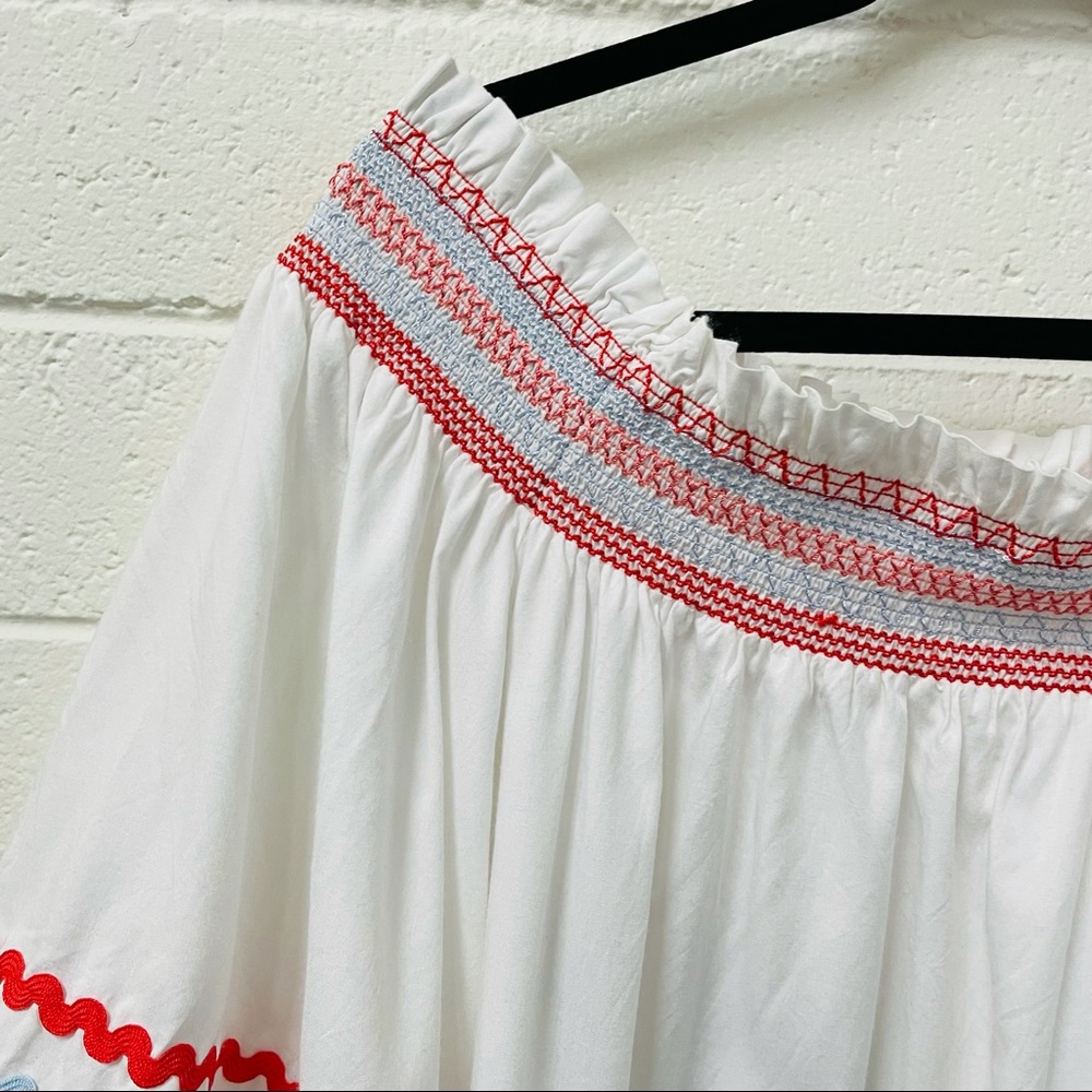 Seed. Off the Shoulder Boho Top. Size L - Picture 5 of 8